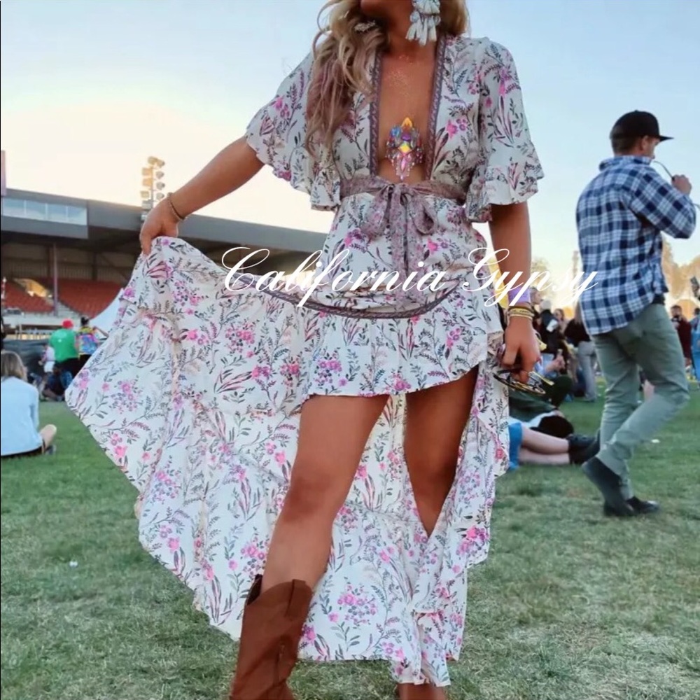 LAST ONE🎉High Low Floral Dress - Picture 10 of 16